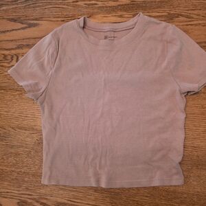 No Boundaries Mauve Crop Top